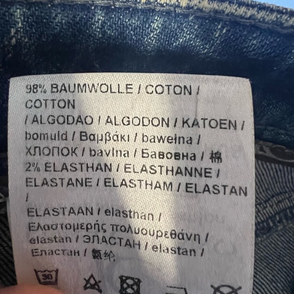 Luisa Cerano cropped wide leg high waist denim jeans size 10 excellent condition - Picture 14 of 14